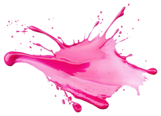 PNG Vibrant pink paint splash art