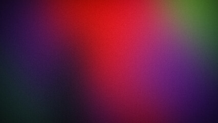 A vibrant, grainy 4K gradient background blending red, purple, and green hues. Perfect for abstract designs, digital art, or modern website wallpapers