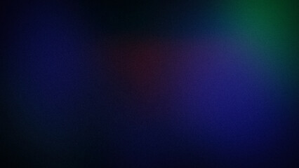 A dark, grainy 4K gradient background with subtle blends of blue, green, and red. Ideal for creating mysterious digital designs, moody art projects, or atmospheric visuals