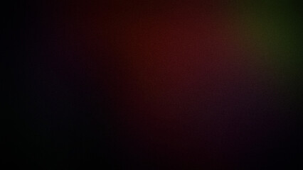 Obraz premium A dark, grainy 4K gradient background with deep, muted shades of red, green, and purple. Ideal for creating moody digital designs, atmospheric art, or sophisticated backdrops