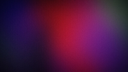 4K grainy gradient background featuring a smooth blend of red, purple, blue, and green tones. Ideal for creative designs, digital art, and modern wallpapers