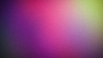 Fototapeta premium Soft 4K gradient featuring a mix of pink, purple, and green hues with a grainy texture. Perfect for creative backgrounds, modern banners, or abstract wallpapers