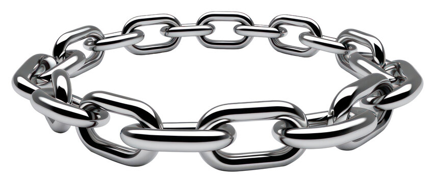 PNG Shiny metal chain bracelet