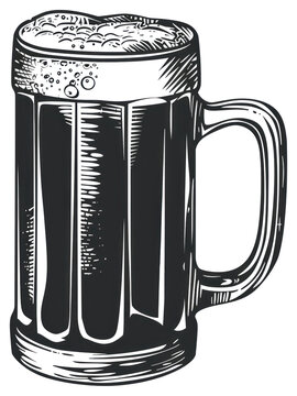 recommend clip art: PNG Vintage beer mug illustration art