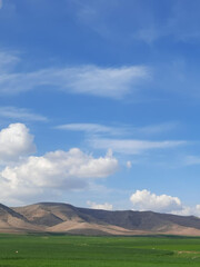 landscape with clouds