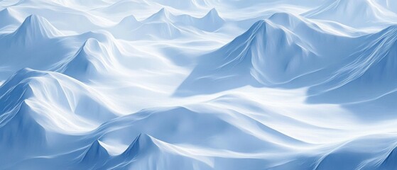 Obraz premium A blue and white image of a snowy mountain range