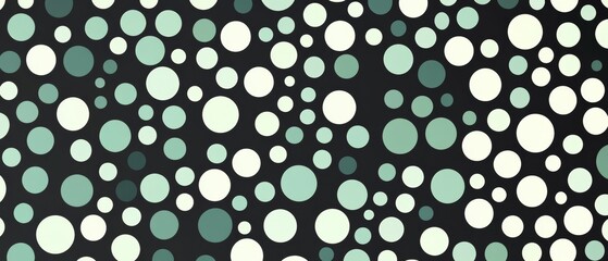 A pattern of green and white circles