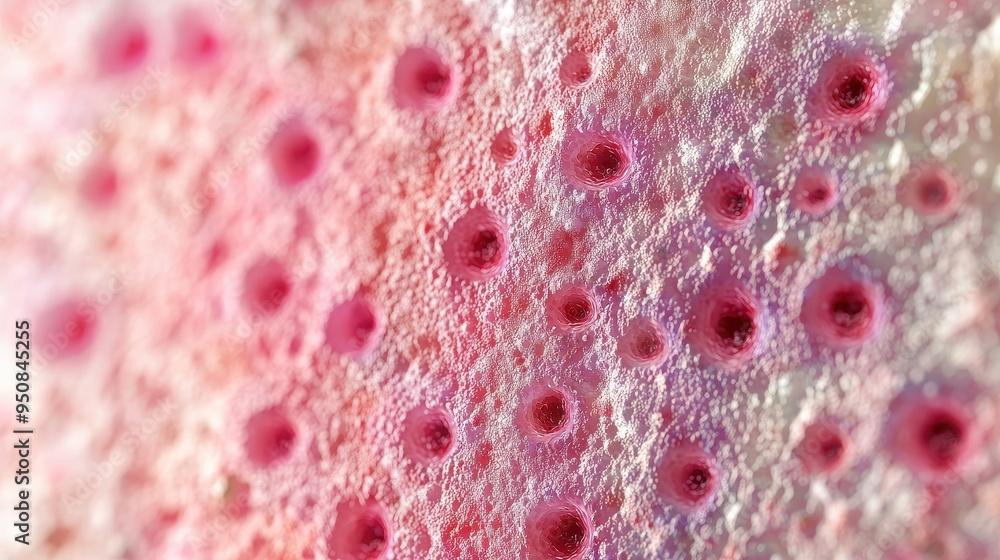 Poster abstract pink and white textured background with circular patterns