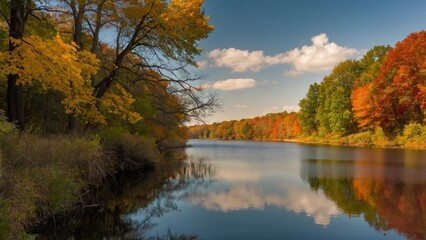 Autumn Reflections on Serenity Lake