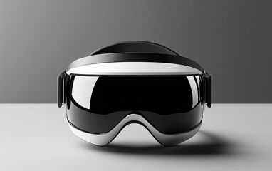 Modern virtual reality goggles with a minimalistic design