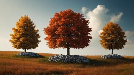 Harmony in Autumn: A Dance of Colors and Serenity