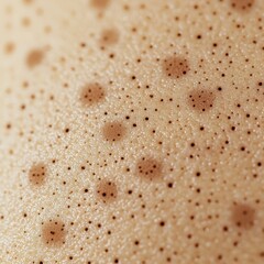 High-detailed closeup of monkeypox spots on the torso, focusing on texture and severity of the symptoms, with clear space for adding text 