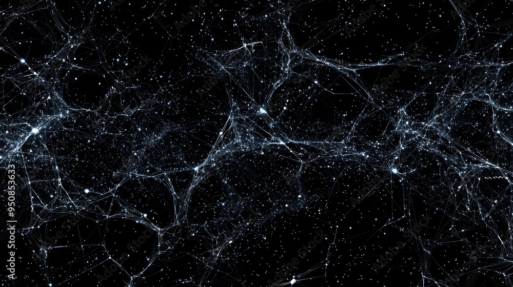 Poster high-resolution telecommunication network, software systems seamlessly integrated, intricate data ex