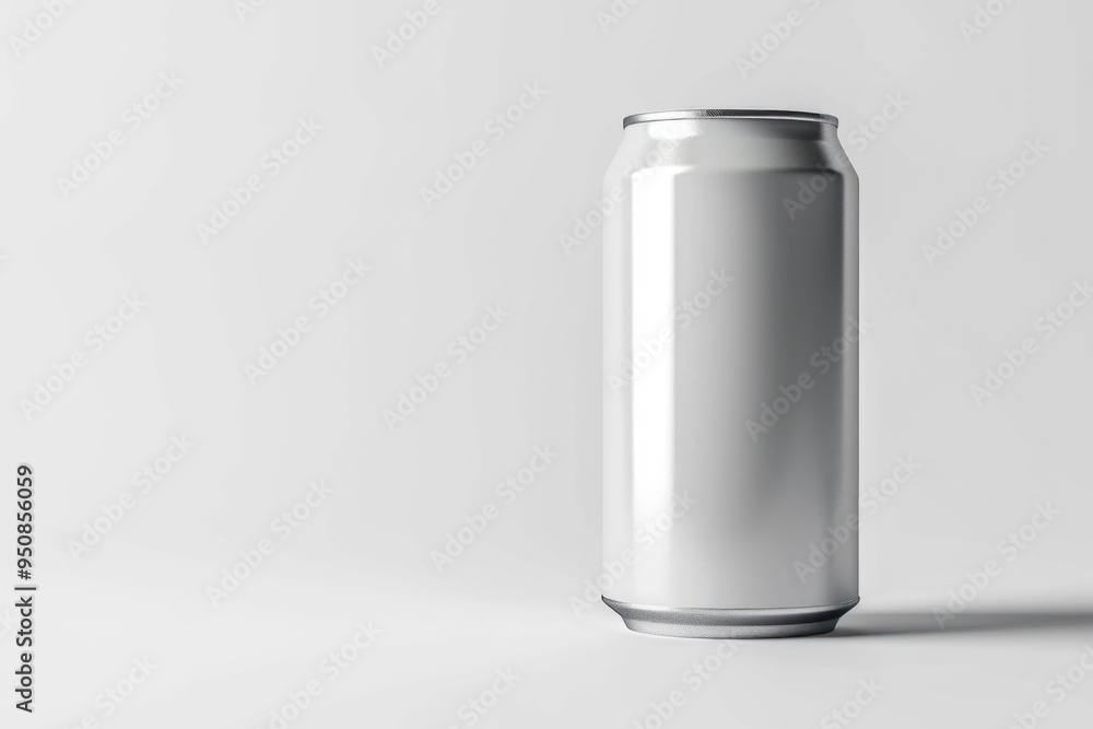 Poster A single serving of soda on a clean and simple background, ideal for use in advertising or product placement