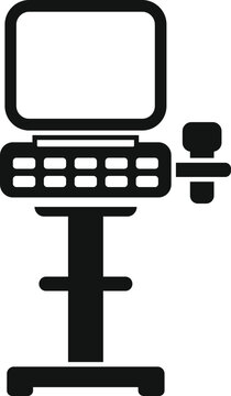recommend clip art: Simple icon representing a medical ultrasound machine, symbolizing healthcare technology and diagnostic procedures