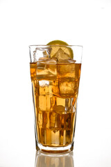 Traditional iced tea with lemon