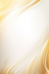 Fototapeta premium Abstract gold and white color wavy background