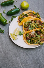 Beef street tacos