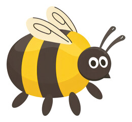 Obraz premium PNG Cute bee invertebrate bumblebee outdoors.
