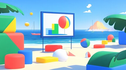 Strategic PPC Advertising Canvas: Minimalist Artwork for Clear Messaging, Optimized Ad Space, and Effective Marketing Solutions