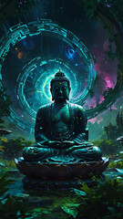 the presence of the enlightened one, Gautam Buddha