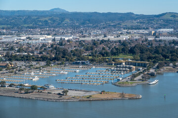 San Leandro Boat Marina, February 6, 2023, California, USA