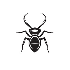 Ant in cartoon, doodle style . Image for t-shirt, web, mobile apps and ui. Isolated 2d vector illustration in logo, icon, sketch style, Eps 10, black and white. AI Generative