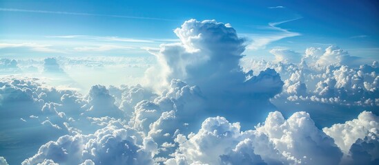 Beautiful White Stunning Clouds And Blue Sky