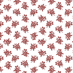 seamless pattern with flowers, tiny rose