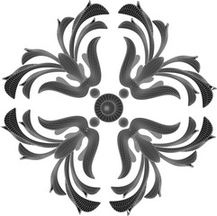 Vector sketch illustration silhouette design image ornament mandala floral classic vintage ethnic