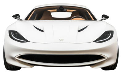 PNG Sleek modern white sports car