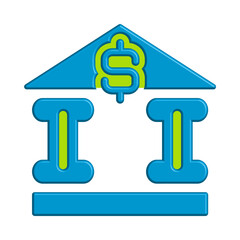 Bank icon template design