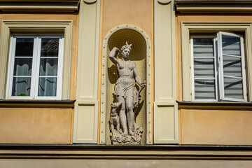 Obraz premium Vibrant Streets of Old Town Warsaw, Poland, July, 2024.