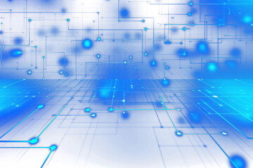 PNG Futuristic digital circuit network  overlay effect, transparent background