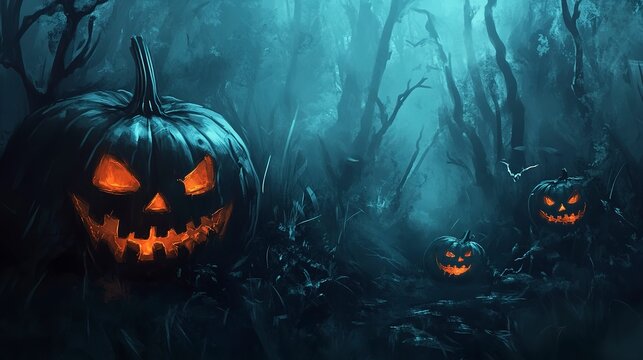halloween banner background concept 