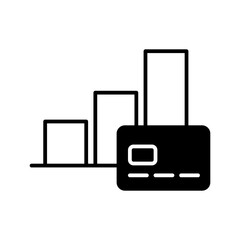 credit card with graph