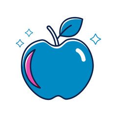 apple icon or symbol in flat style