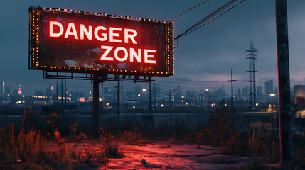 DANGER ZONE in crimson red color.