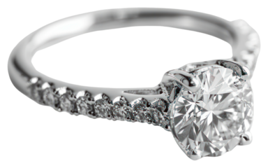 PNG Elegant diamond engagement ring