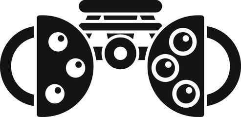 Simple vector icon of ophthalmological equipment for checking eyesight vision