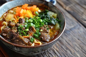 Braised beef noodle soup from Taiwan