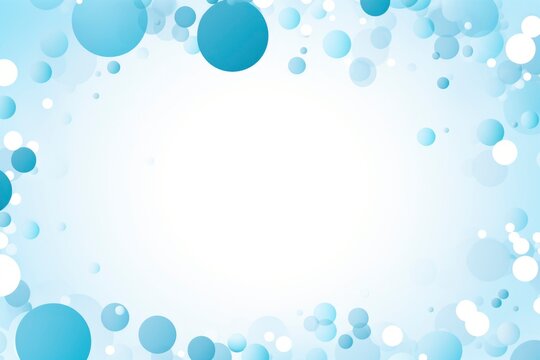 simple geometry frame in light blue color