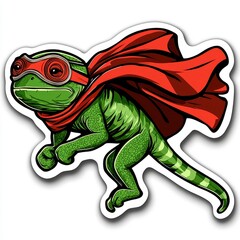 Fototapeta premium Super Lizard - Flying Hero