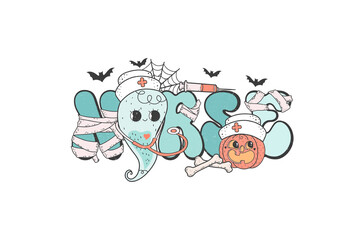 Halloween Nurse PNG Sublimation design
