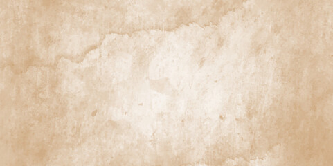 Abstract brown grunge texture concrete wall fragment with scratches and cracks background, grunge watercolor texture with light brown and white rustic streaks and smudge on the design element.