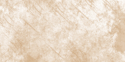 Abstract brown grunge texture concrete wall fragment with scratches and cracks background, grunge watercolor texture with light brown and white rustic streaks and smudge on the design element.