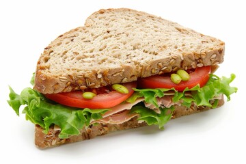 Whole wheat sandwich with tuna
