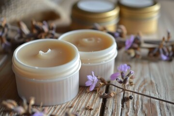 Handmade lip balm from natural ingredients