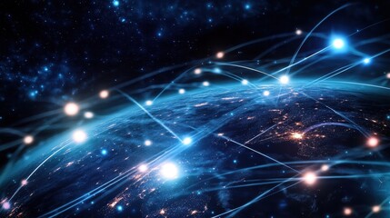 Illuminating the Global Connectivity: A Celestial Tapestry