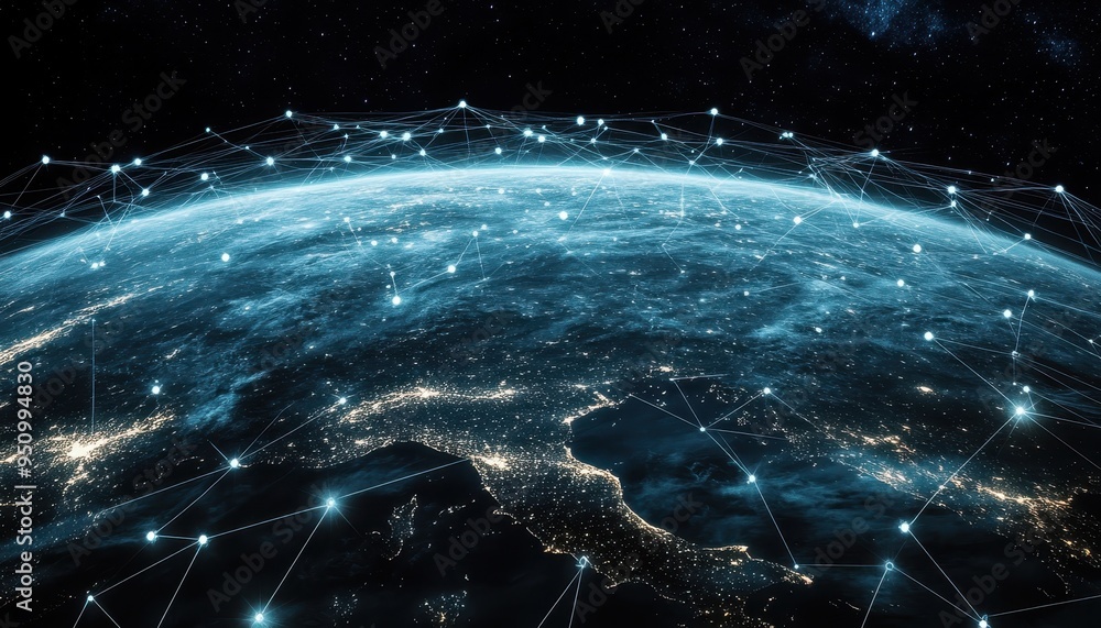 Poster interconnected world: a glimpse of global networks and connectivity